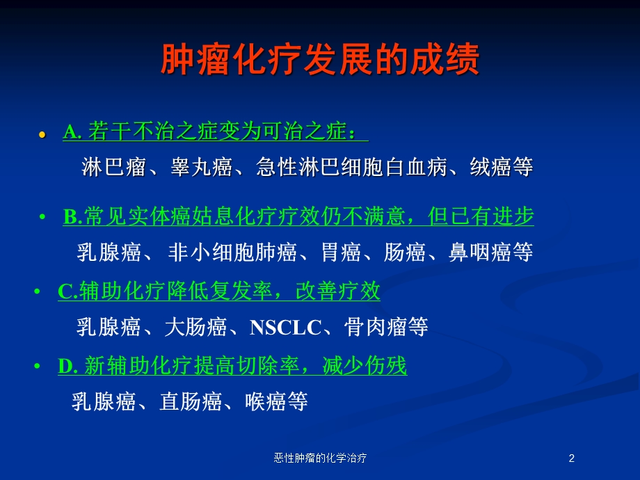 恶性肿瘤的化学治疗培训课件.ppt_第2页