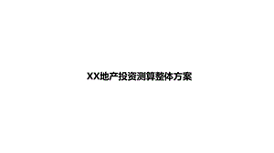 测算XX投资测算方案.pptx