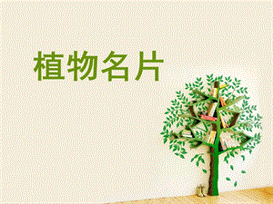 常见植物名片课件.ppt