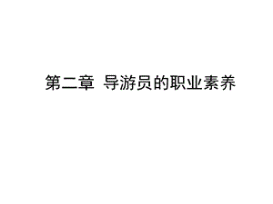 导游员的职业素养课件.ppt