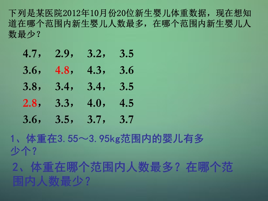 新浙教版七年级数学下册64频数和频率(第1课时)课件(新版)浙教版.ppt_第2页