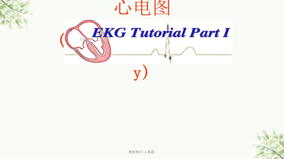 急救培训(心电图)课件.ppt_第1页