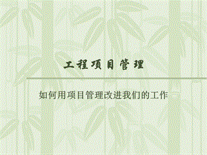 工程项目管理(第二版)ppt课件.ppt