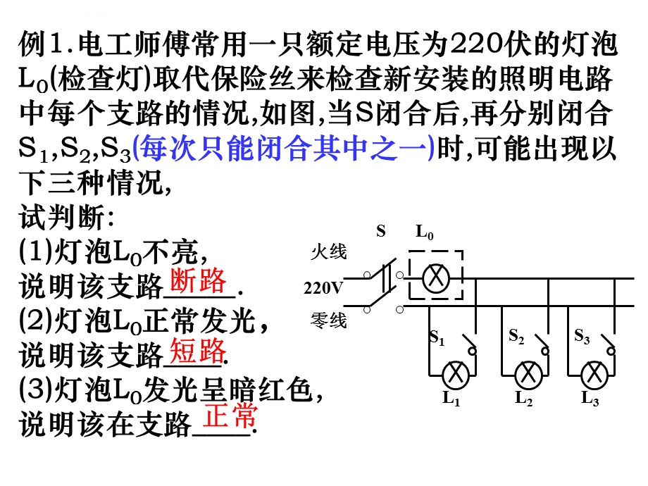 家庭电路故障分析PPT课件.ppt_第2页