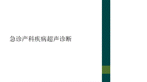 急诊产科疾病超声诊断课件.ppt