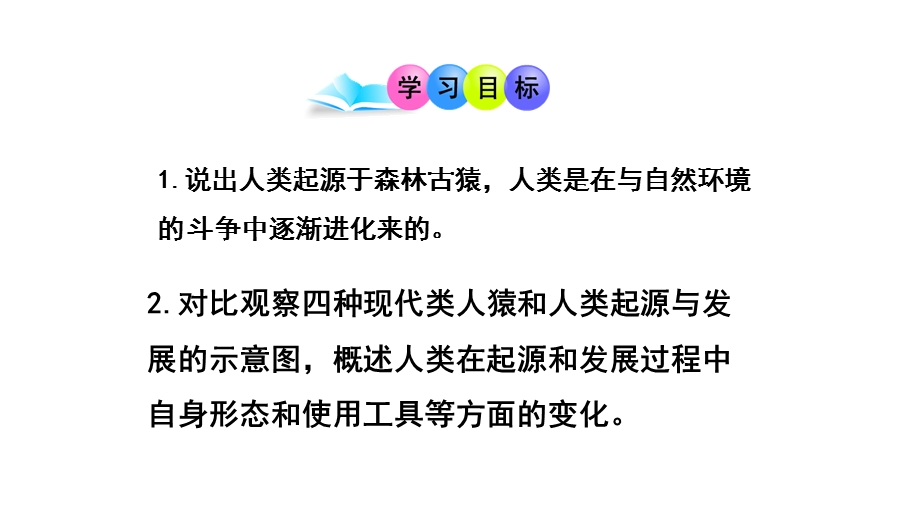 生物七年级下册《人类的起源和发展》省优质课一等奖课件.pptx_第2页