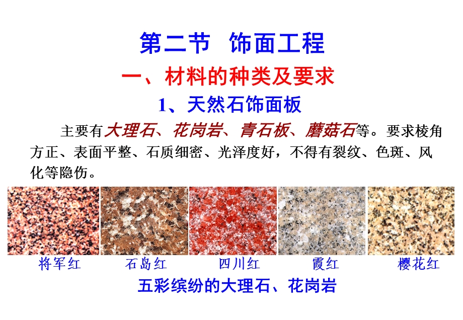 建筑与装饰工程计量与计价课件饰面工程.ppt_第1页