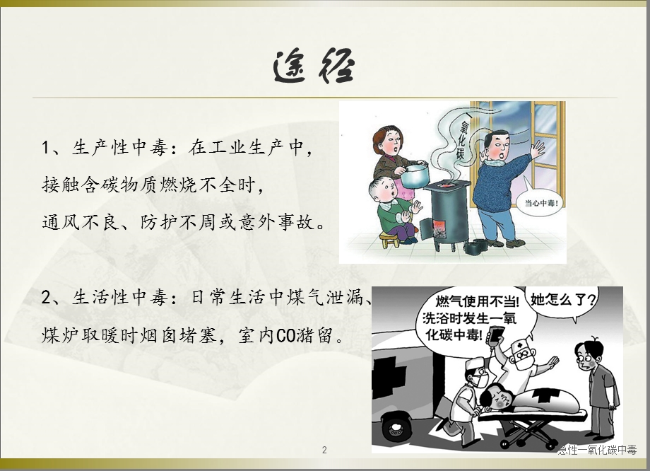 急性一氧化碳中毒培训课件.ppt_第2页