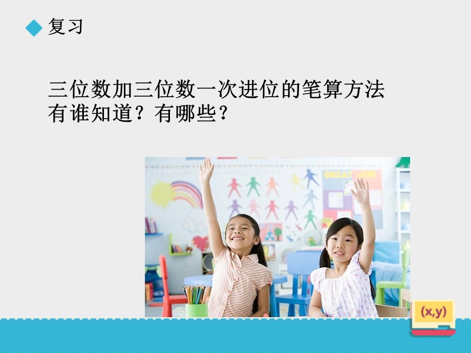 小学数学青岛版二年级下册《三位数加减三位数(一次进位、退位)的笔算》第二课时课件.ppt_第3页