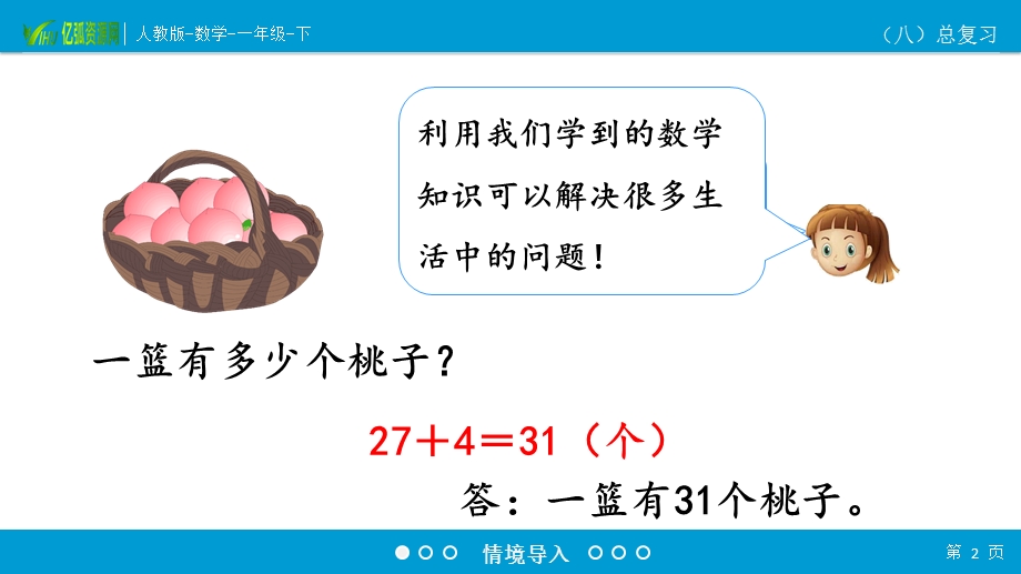 小学数学二年级下8.5解决问题ppt模板课件.pptx_第2页