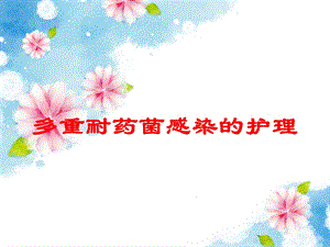 多重耐药菌感染的护理培训课件.ppt