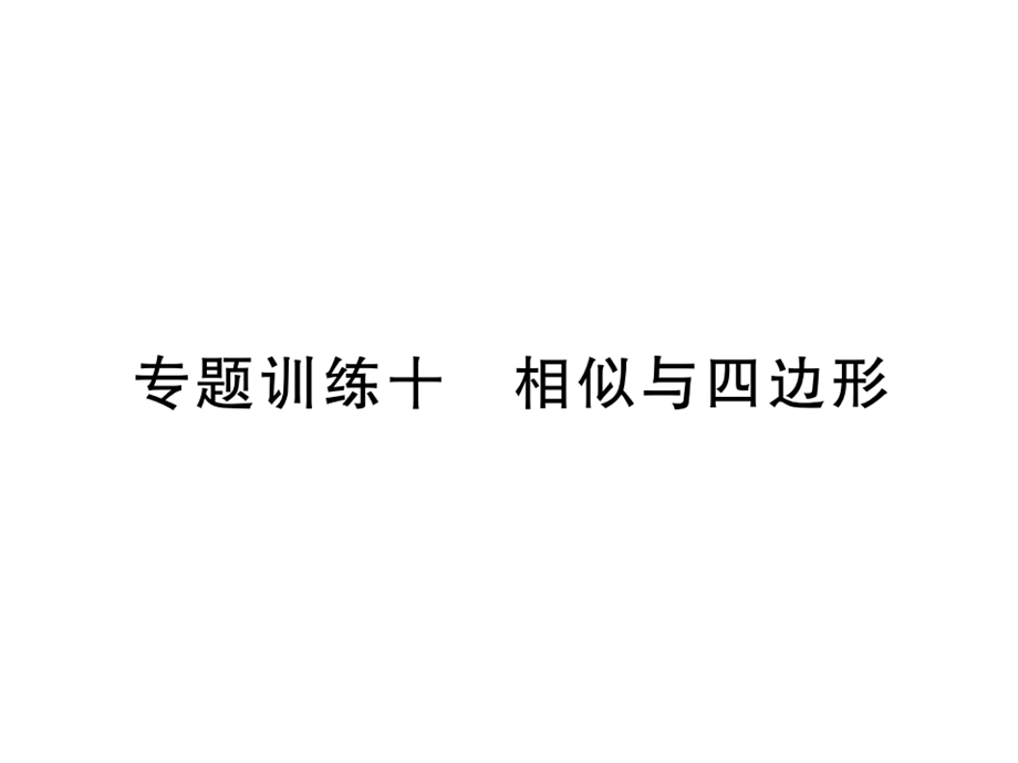 数学中考复习《相似与四边形》专题考点提升训练课件.ppt_第2页