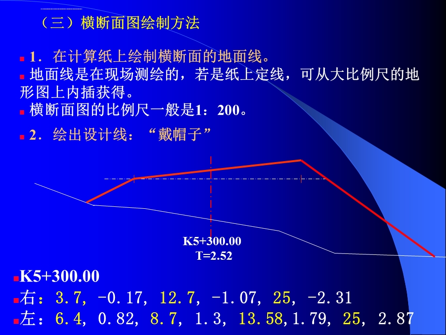 横断面(戴帽子土石方计算)ppt课件.ppt_第3页