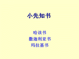 旧约概论37、38、39该亚玛ppt课件.ppt