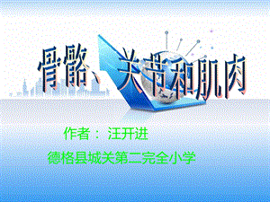 新骨骼、关节和肌肉PPT课件(教科版四年级科学上册).ppt