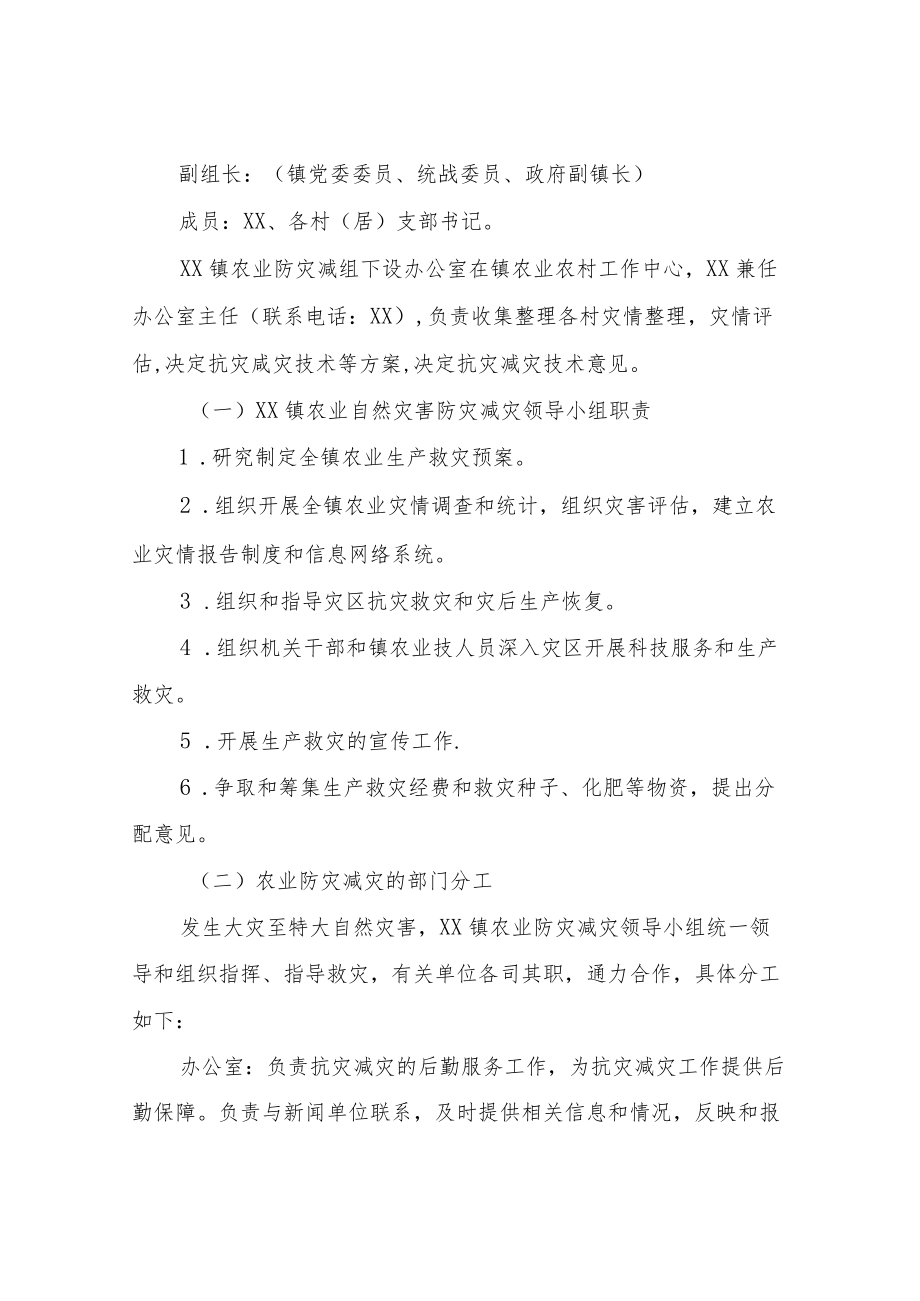 XX镇2022年农业防灾减灾工作实施方案.docx_第2页