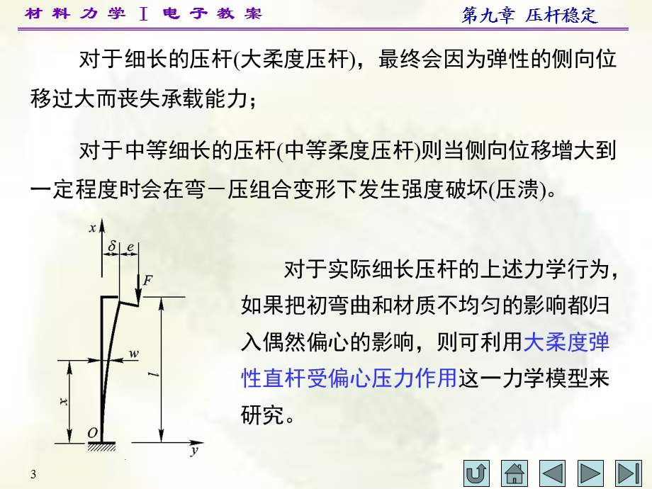 材料力学(I)第九章(压杆)ppt课件.ppt_第3页