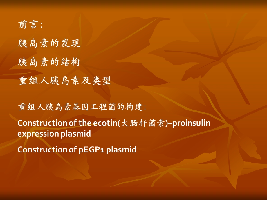 构建胰岛素基因工程菌ppt课件.ppt_第2页