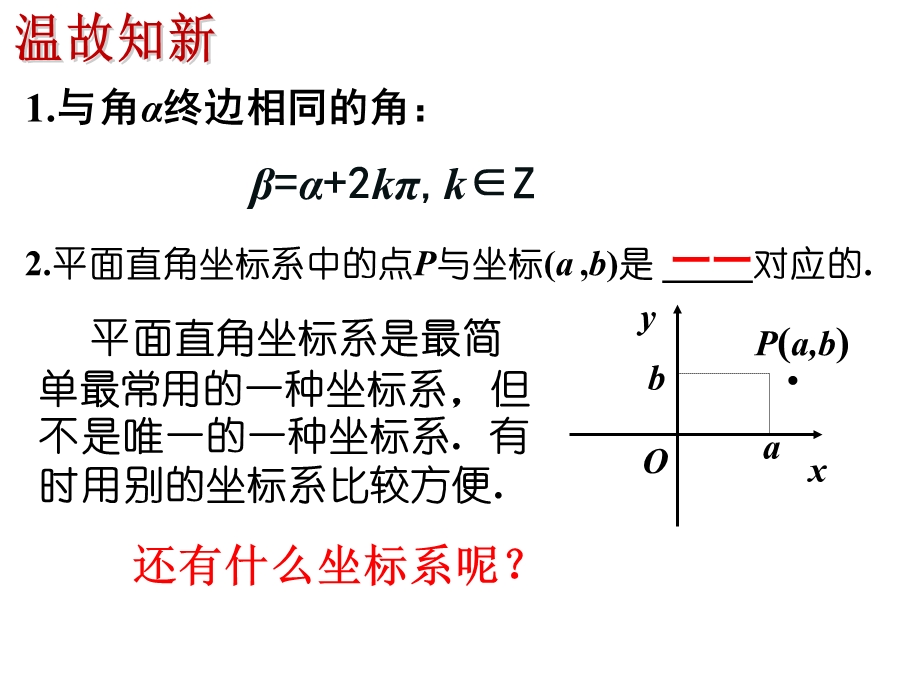 极坐标系(袁志军)ppt课件.ppt_第2页