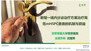 新型一线内分泌治疗方案治疗高危mHSPC患者的机制与获益ppt课件.pptx