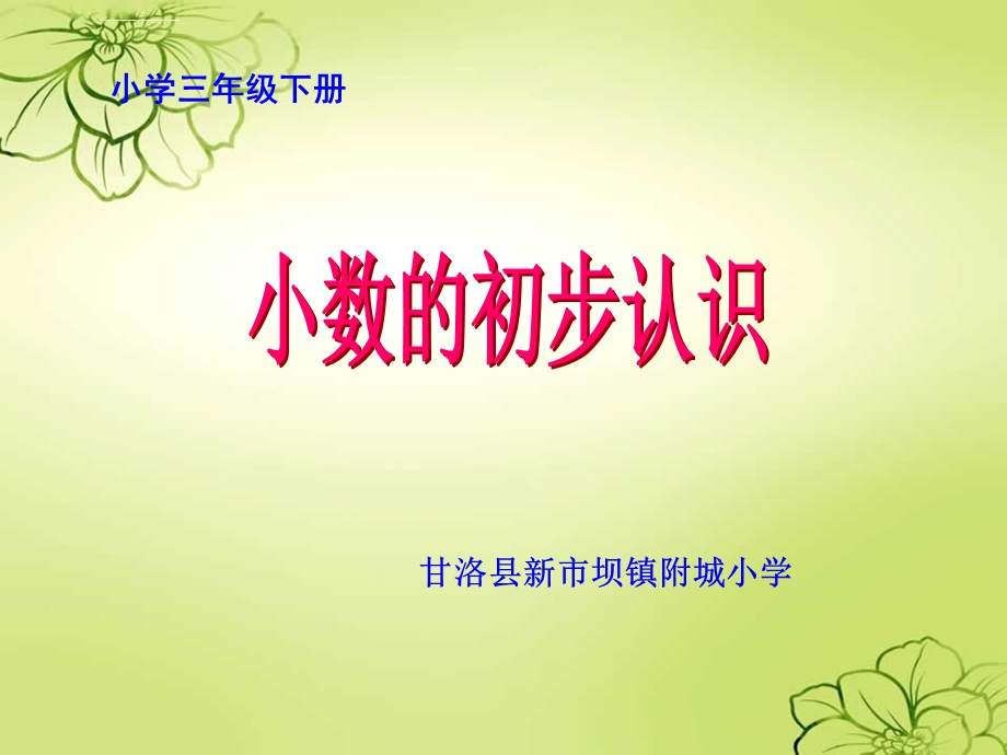 新人教版小学数学《认识小数》PPT课件完美.ppt_第1页