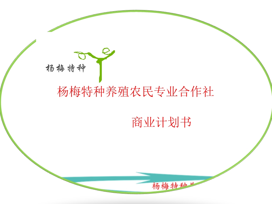 杨梅特种养殖农民专业合作社共享田园综合体商业计划书ppt课件.pptx_第1页