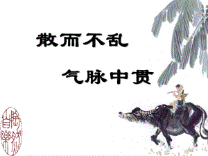 散而不乱—气脉中贯ppt课件.ppt