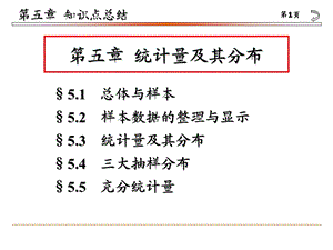 数理统计第五章总结ppt课件.ppt