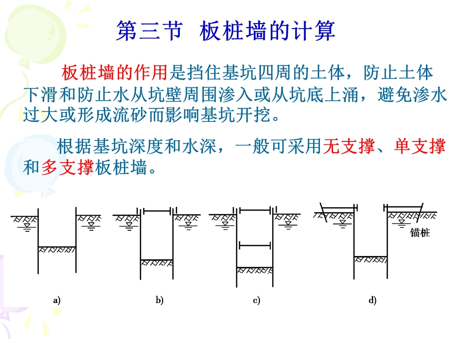 板桩墙计算ppt课件.ppt_第1页