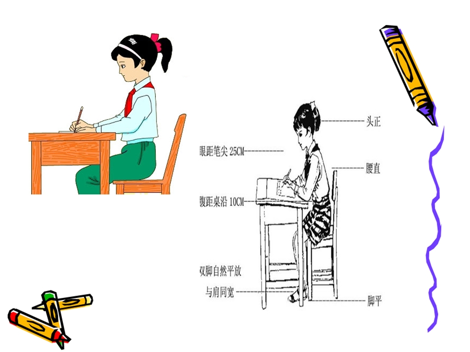 正确书写姿势及儿歌ppt课件.ppt_第2页