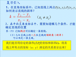 直线的点斜式方程(公开课)ppt课件.ppt