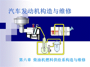 汽车发动机的构造与维修第二版电子演示文稿柴油机燃料供给系统ppt课件.ppt