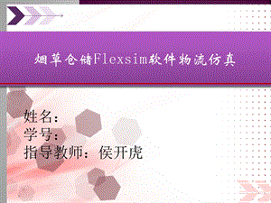 烟草仓储Flexsim软件物流仿真ppt课件.ppt