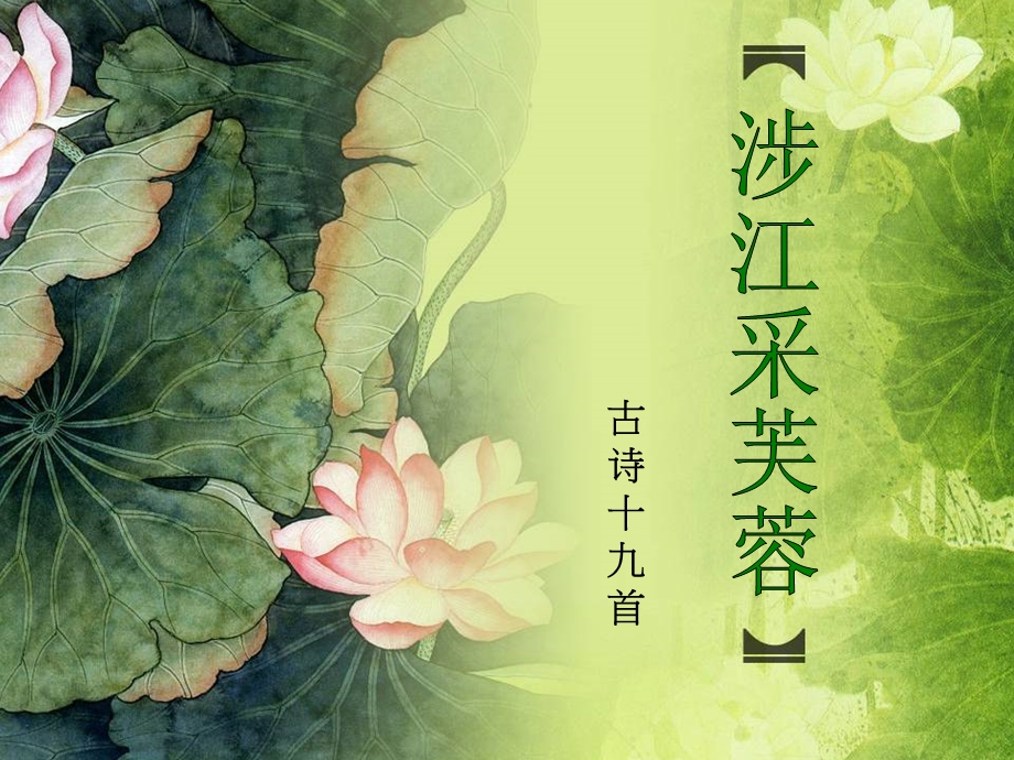 涉江采芙蓉ppt课件.pptx_第1页