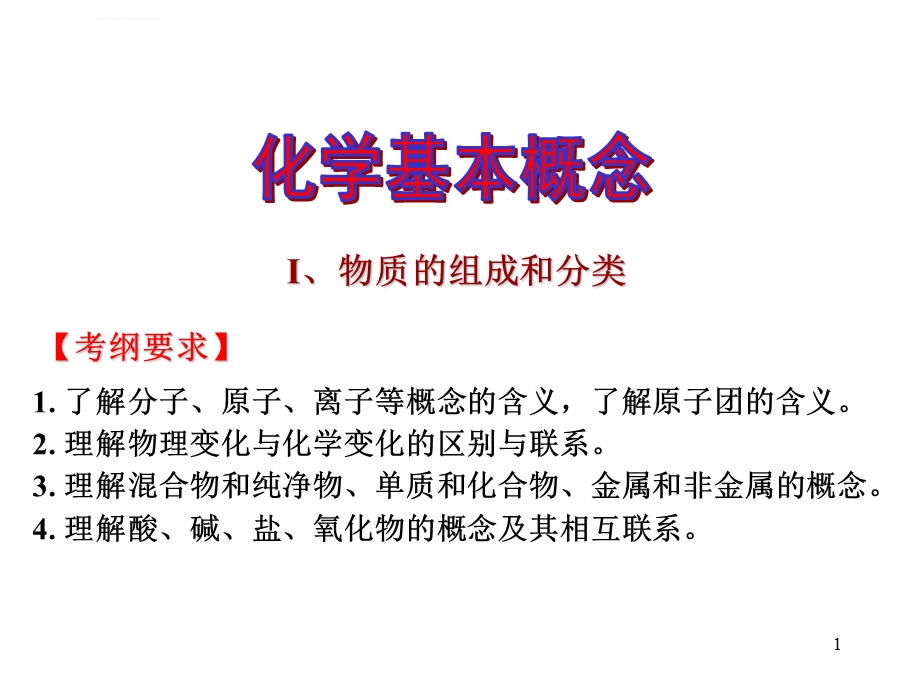 物质的组成和分类ppt课件.ppt_第1页