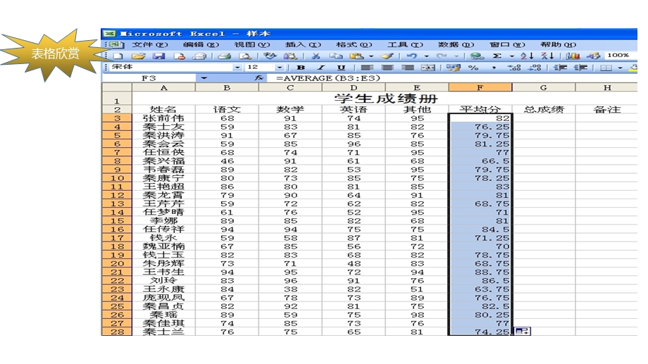 电子表格排数据ppt课件.pptx_第1页