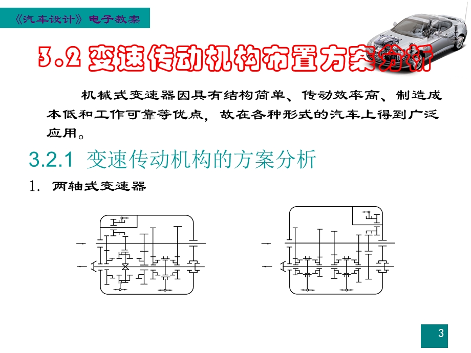 汽车的设计第三章 机械式变速器的设计ppt课件.ppt_第3页