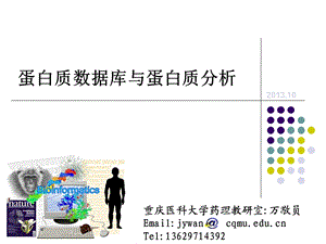 生物信息学蛋白质数据库ppt课件.ppt