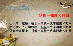 火车过桥与错车、超车问题公式ppt课件.pptx