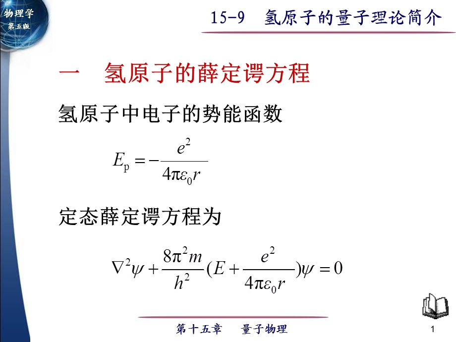 氢原子的量子理论介绍ppt课件.ppt_第1页