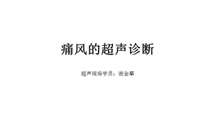 痛风的超声诊断ppt课件.ppt