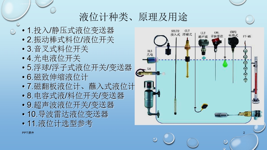 液位计种类原理及用途ppt课件.ppt_第2页