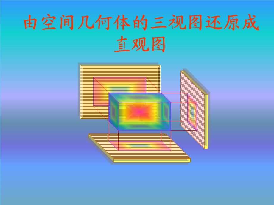 由空间几何体的三视图还原直观图分解ppt课件.ppt_第1页