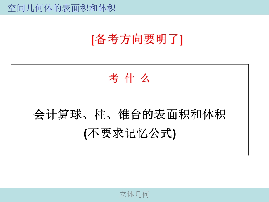 空间几何体的表面积和体积(一轮复习)ppt课件.ppt_第2页