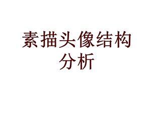 素描头像结构讲解ppt课件.ppt