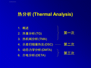 热重分析热机械分析ppt课件.ppt