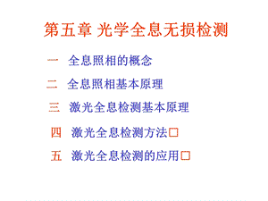 第五章光学全息无损检测ppt课件.ppt