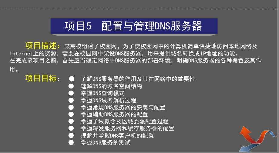 网络服务器搭建(项目5DNS)ppt课件.ppt_第1页