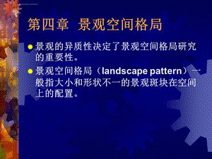 第四章景观空间格局ppt课件.ppt