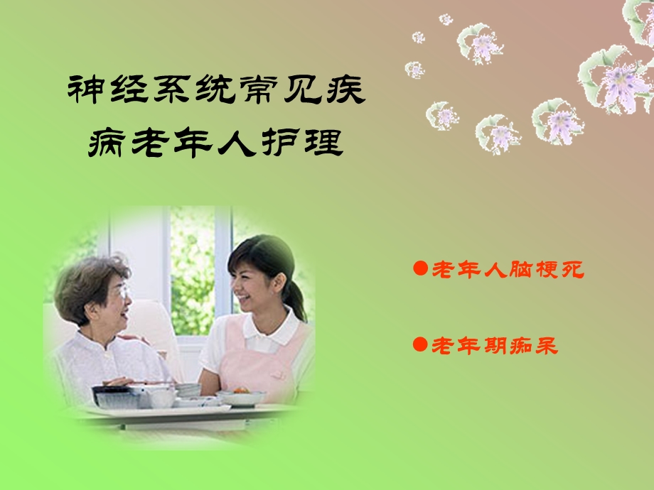 神经系统常见疾病老年人护理ppt课件.ppt_第1页